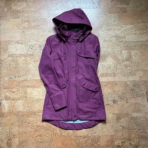 Athleta Overcast Rain Coat - Maroon - photo 3 is most accurate photo of color 💖